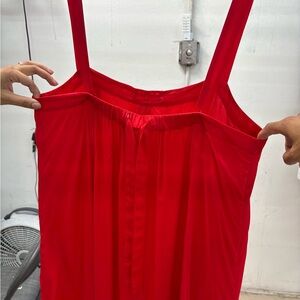 Pintuck midi dress drapey organza